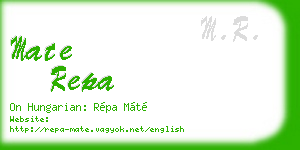 mate repa business card